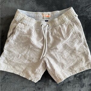 J. Crew Gray Swim Trunks with Elastic Waistband